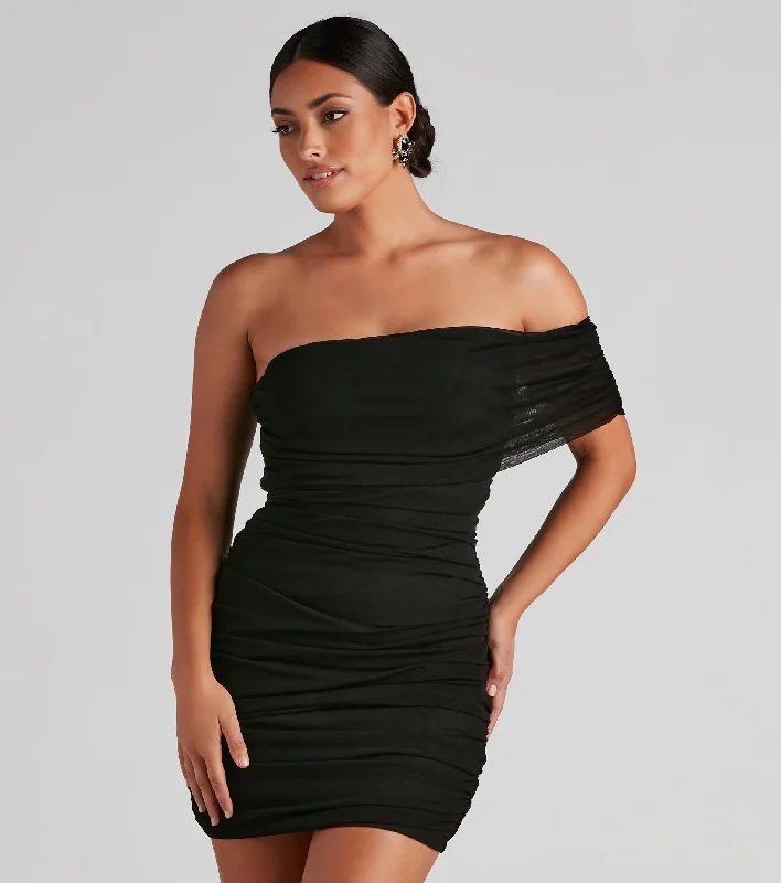 Mesh Muse Bodycon Mini Dress Wedding guest mini dresses