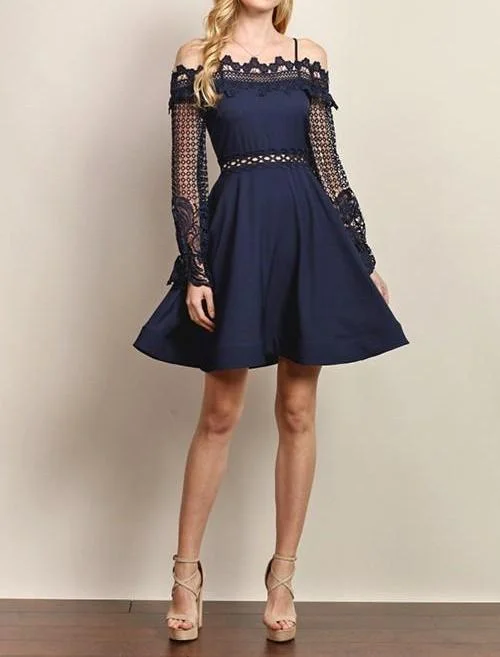 Rebecca Navy Cocktail Dress-FINAL SALE-NOT ELIGIBLE FOR EXCHANGE OR REFUND