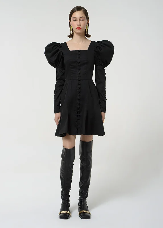 PUFF SLEEVES DOLL DRESS