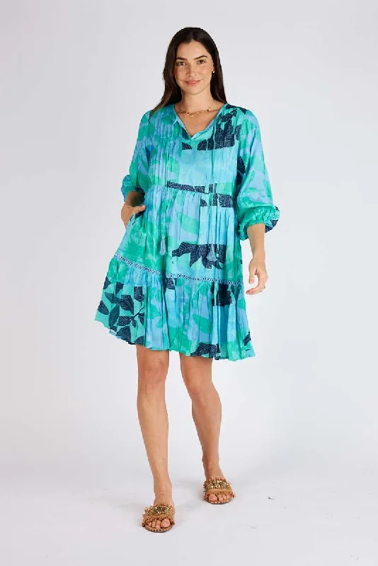 Agnes Dress in Lagoon LULAGNDRE by Lula Soul