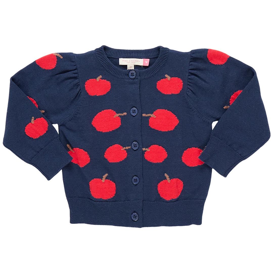 Girls Constance Sweater - Apples