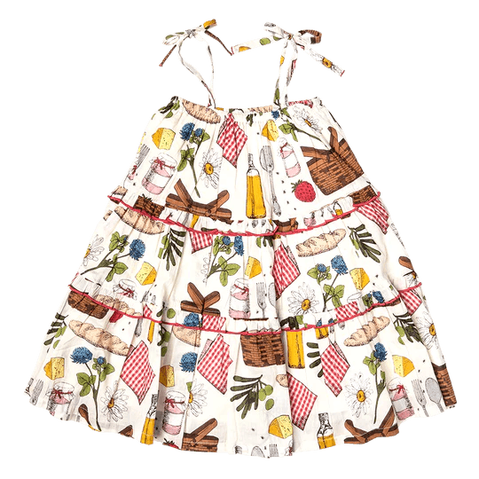 Girls Garden Dress - Parisian Picnic