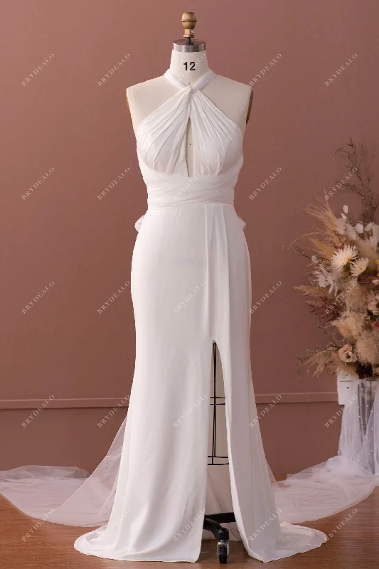 Stretchy Satin Mermaid Wedding Dress