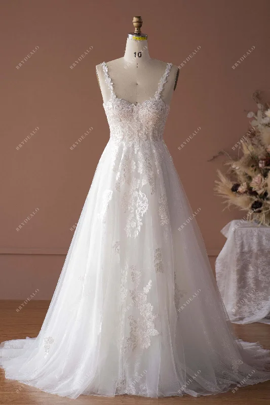 Fairy Tulle Sleeveless Ball Gown Wedding Dress