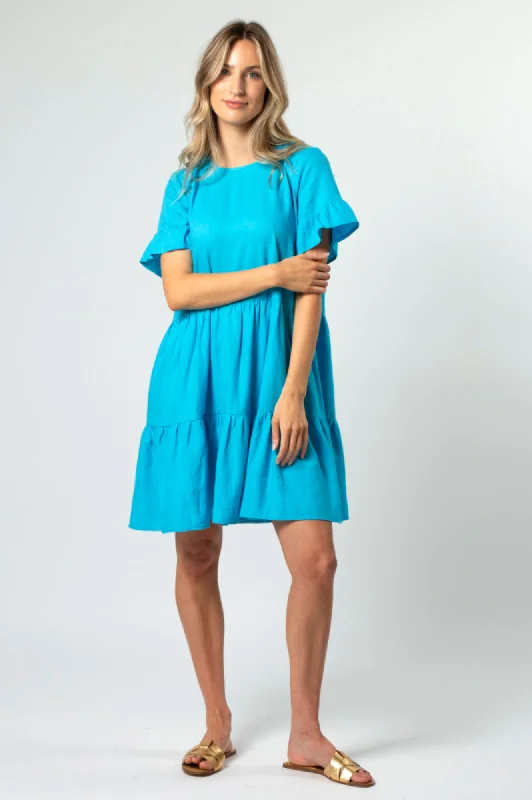 Molly Dress - Santorini Blue