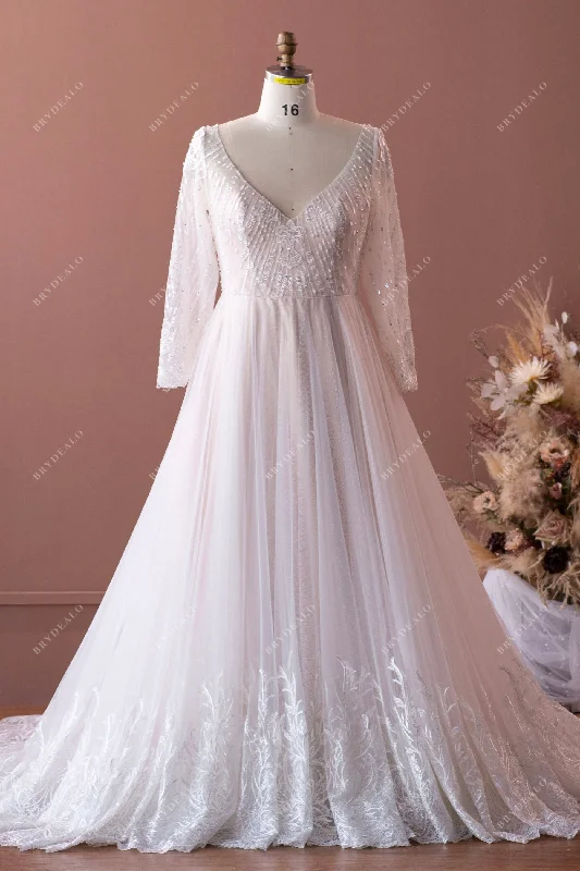 Classic Romance Plus Size Ballgown Wedding Dress