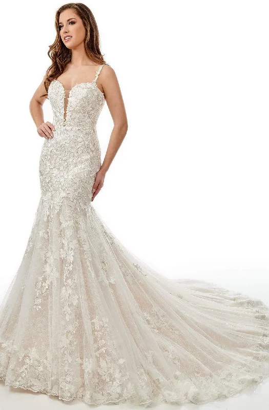 Rachel Allan M757 - Lace Applique Mermaid Bridal Dress