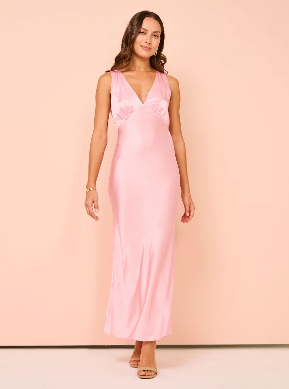 Roame Zelena Dress in Rose Quartz