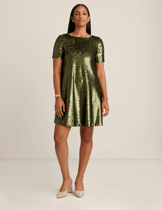 Sequin T Shirt Dress