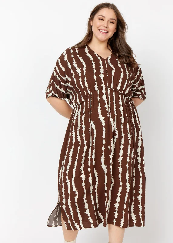 Sira 3 Dress in Coffee