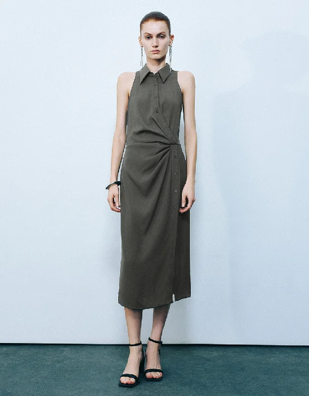 Sleeveless Straight Dress